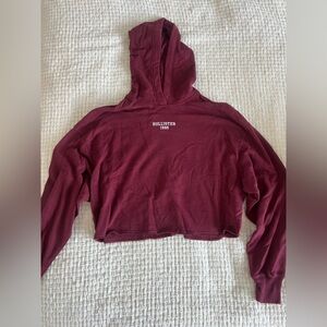 Hollister Burgundy Pullover Hoodie